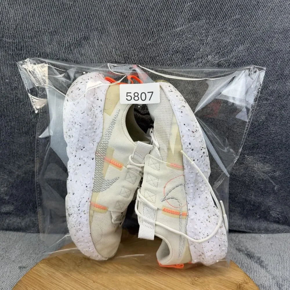 Nike Crater Impact Shoes Womens Size 8.5 White Mesh Running Sneakers CW2386-100